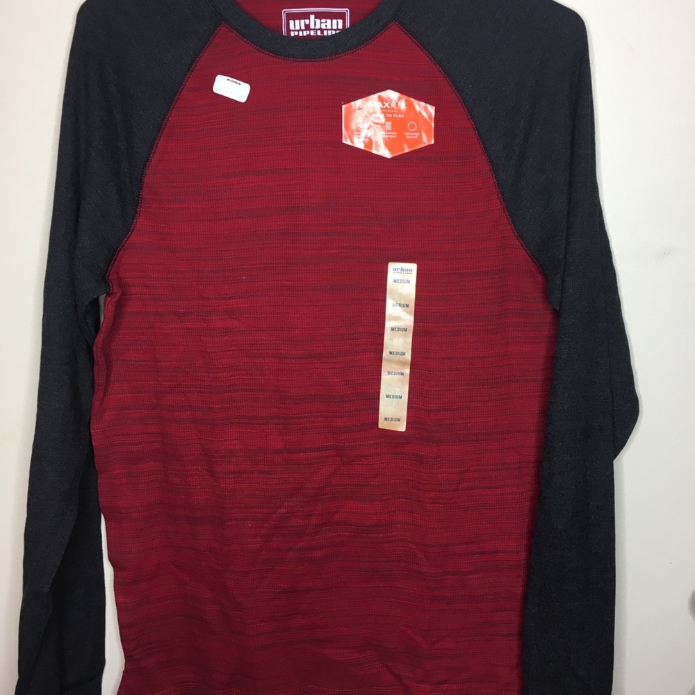 Red long sleeve thermal shirt